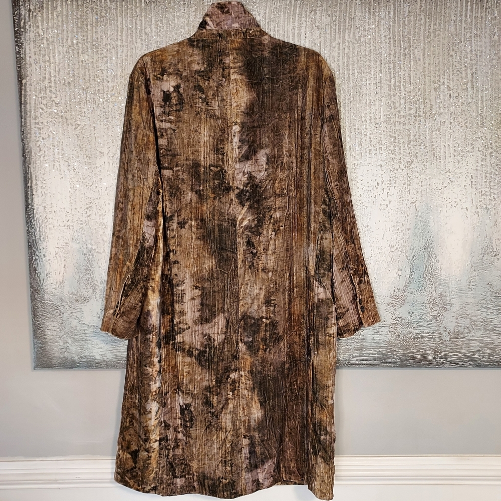 Zara Tye Die Velvet Coat - Picture 10 of 11